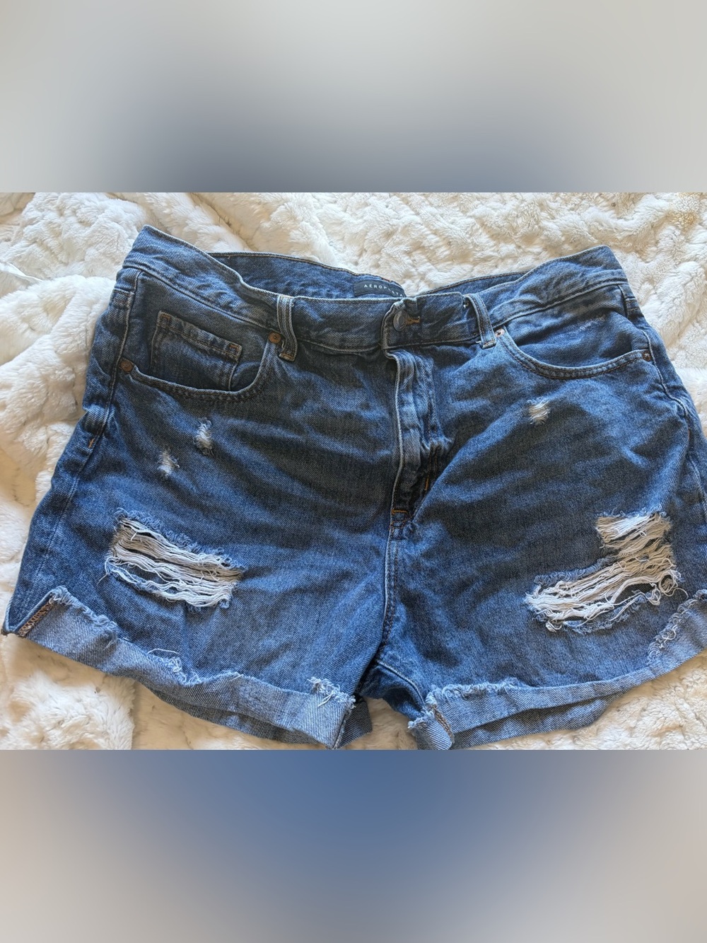 👖 Aeropostale Women’s Size 18 Mom Denim Shorts